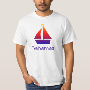 Men's Bahamas Sunset Sailboat Bahamas Vacation T-Shirt