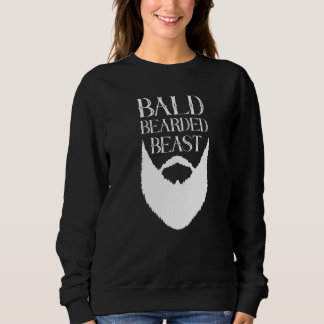 Mens Bald Bearded Beast For Men With Baldness Bu Sweatshirt