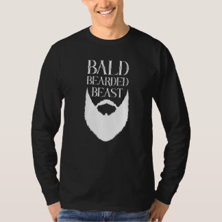 Mens Bald Bearded Beast For Men With Baldness Bu T-Shirt
