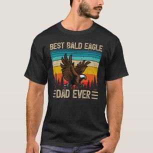 Mens Bald Eagle Bird Vintage Best Bald Eagle Dad E T-Shirt