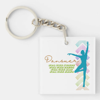 Mens Ballet Dansuer Boys Ballet Dancer Key Ring