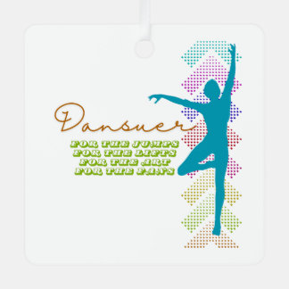 Mens Ballet Dansuer Boys Ballet Dancer Metal Tree Decoration