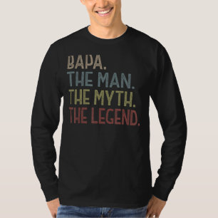 Mens Bapa Man Myth Legend For Men Grandad Fathers T-Shirt