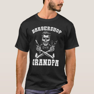 Mens Barbershop Grandfather Coiffeur  Beard Barber T-Shirt