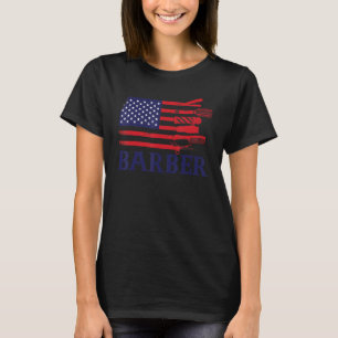 Mens Barbershop Scissor Barber T-Shirt