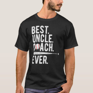 Mens Baseball Best Uncle Coach Ever Proud Dad Dadd T-Shirt