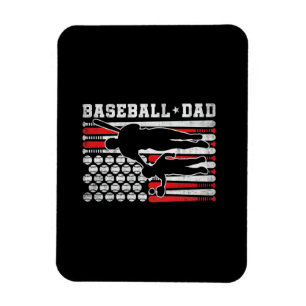 Mens Baseball Dad Shirt Coach Batter Pitcher Baseb Magnet