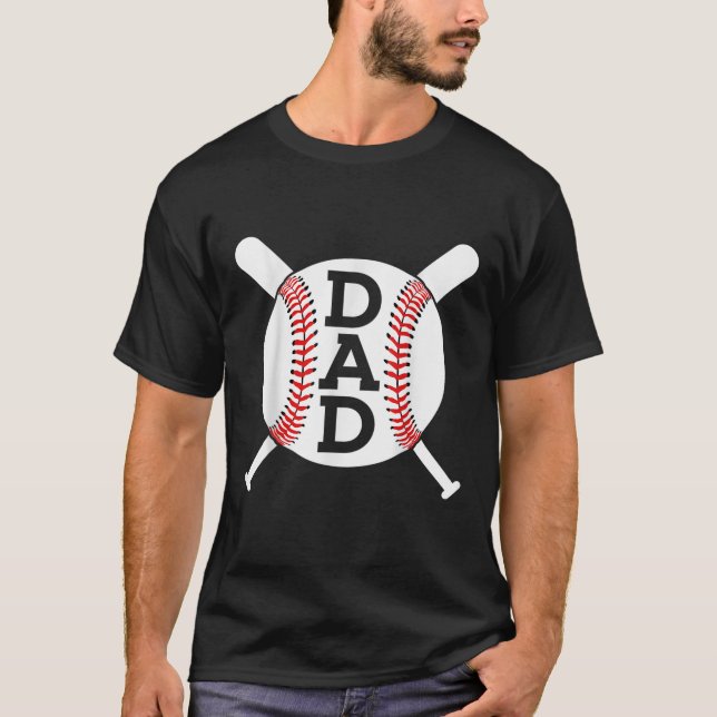 Mens BASEBALL DAD T-Shirt (Front)
