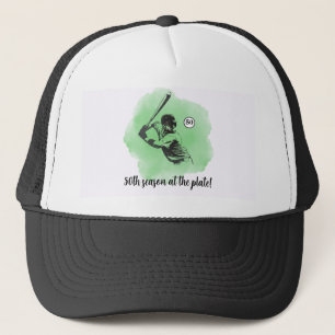 Men's Baseball Hitting 50th Birthday Trucker Hat