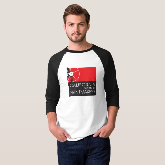 Men's Basic 3/4 Raglan Sleeve T-shirt CSP Logo (Front Full)