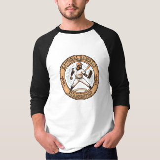 Men's Basic 3/4 Sleeve National Baseball T-Shirt