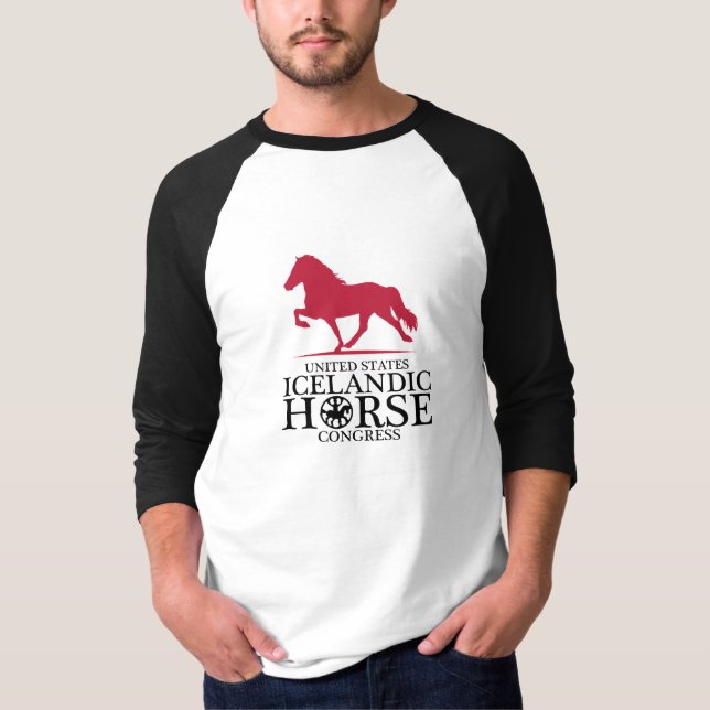 Men's Basic 3/4 Sleeve Raglan T-Shirt (Front)