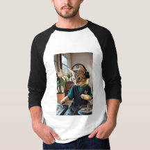 Men's Basic 3/4 Sleeve Raglan T-Shirt