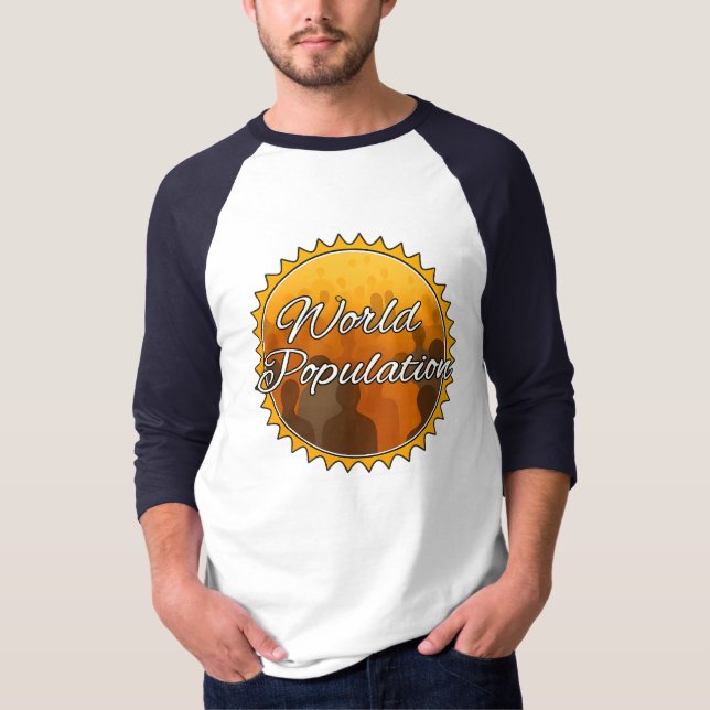 Men's Basic 3/4 Sleeve Raglan T-Shirt (Front)