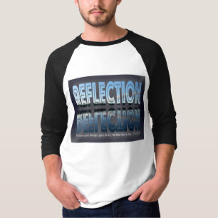 Men's Basic 3/4 Sleeve Raglan T-Shirt, White/Black T-Shirt