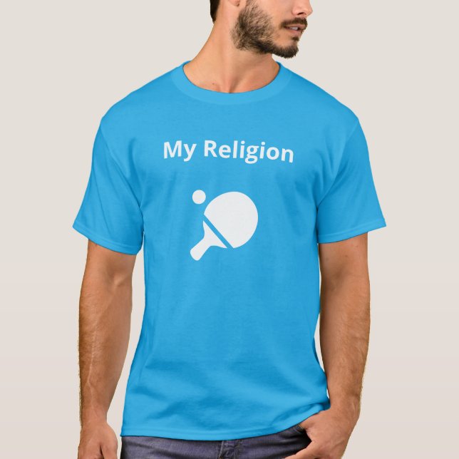 Men's Basic Black T-Shirt | My Religion Y (Front)