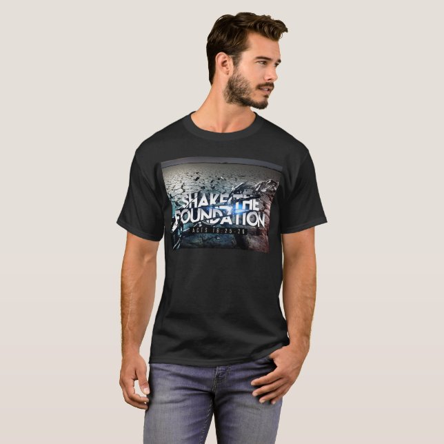 Men's Basic Black T T-Shirt (Front Full)