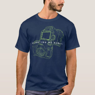 Men's Basic Dark T-Shirt Canon Greenlight Camera
