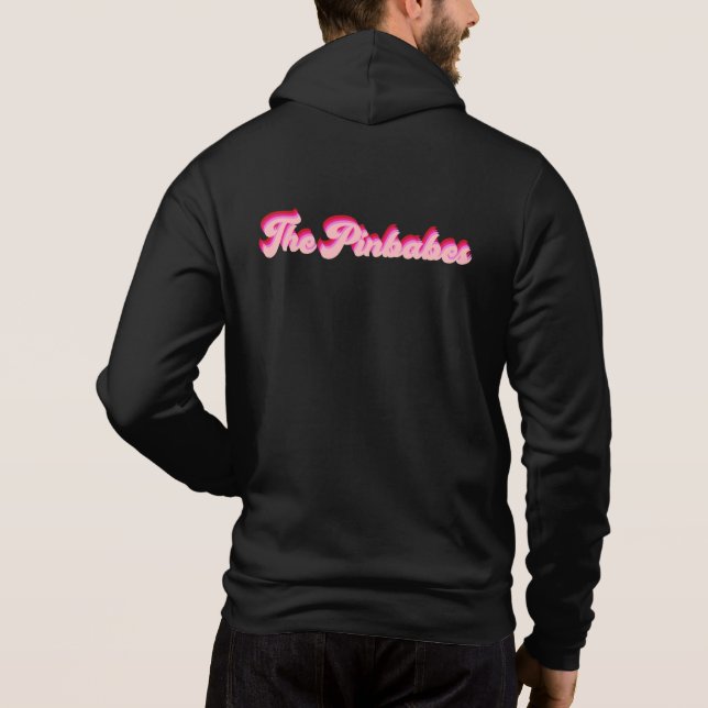 Men's Basic Dark T-Shirt Hoodie (Back)
