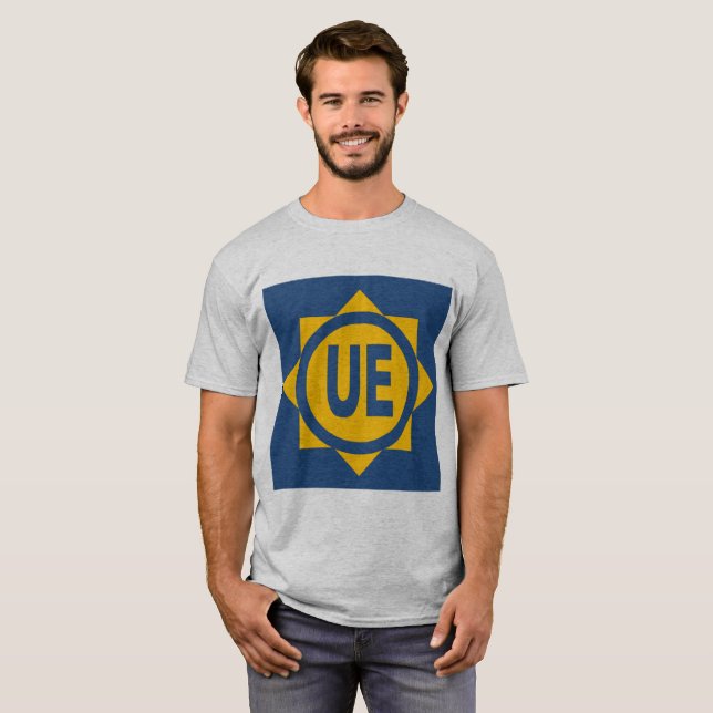 Men's Basic Gray T-shirt EU Design (Front Full)