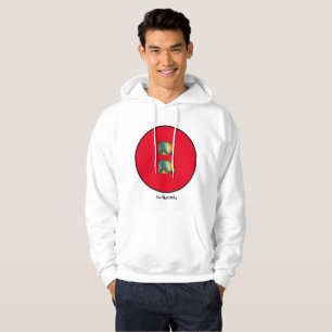 Mens Basic Hooded Shirt "Flow Orange/Red"