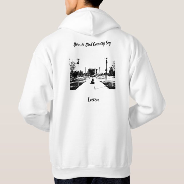 Men's Basic Hooded Sweatshirt (Back)