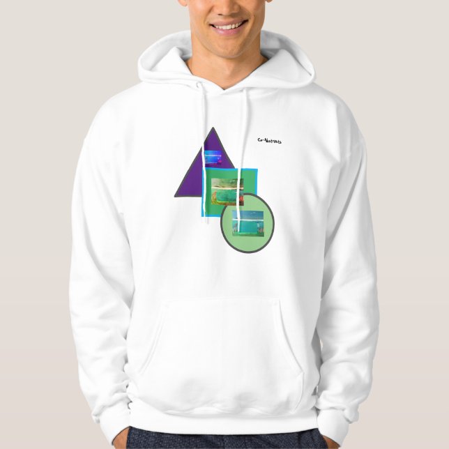 Men's Basic Hooded Sweatshirt "Scenic Boat" (Front)