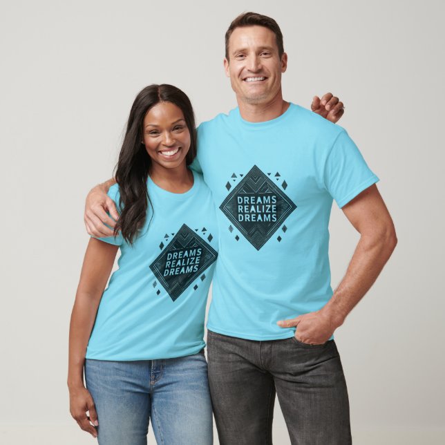 Men's Basic Inspiring Dreams Realise Dreams T-Shirt (Unisex)