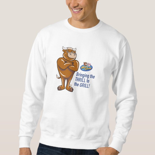 Men's Basic Moo "Thrill Grill" Sweatshirt (Front)