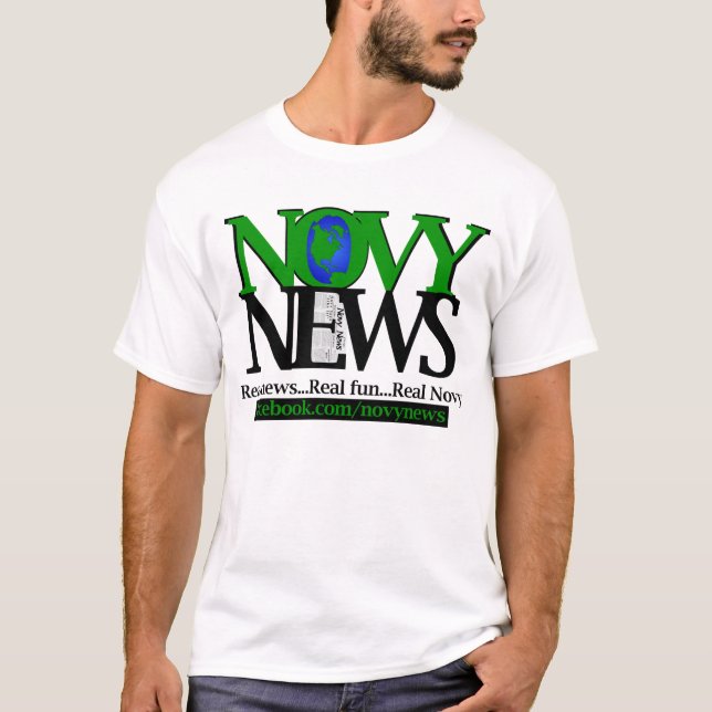 Men's Basic Novy News T-Shirt (Front)