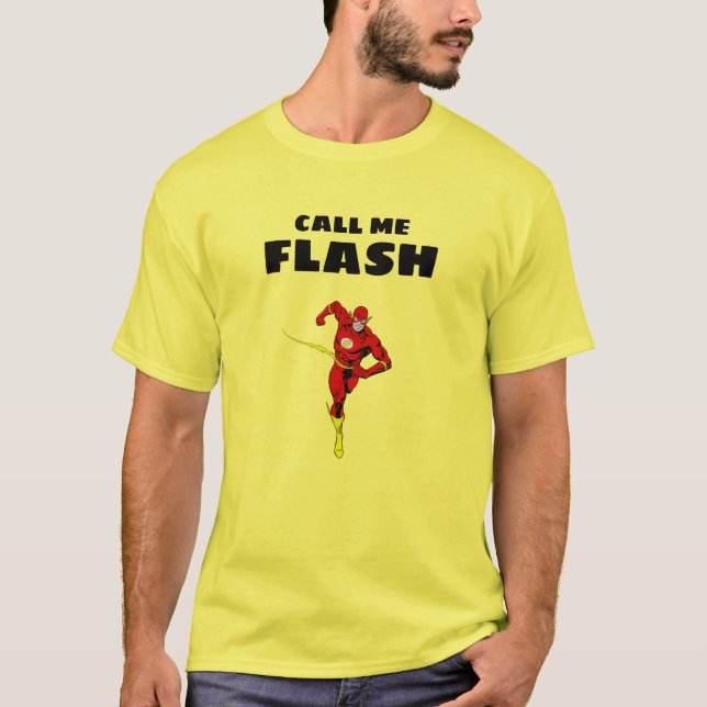 Men's Basic T-Shirt | Call Me Flash 2 (Front)