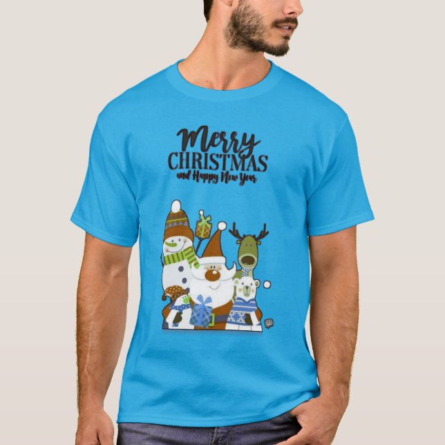 Men's Basic T-Shirt Comfortable casual and loose f (Front)