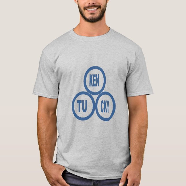 Men's Basic T-Shirt  grey  KENTUCKY   (Front)