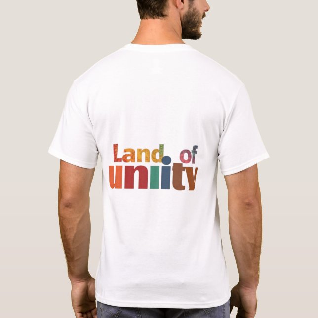 Men's Basic T-Shirt"Land of Unity: Celebrating Div T-Shirt (Back)