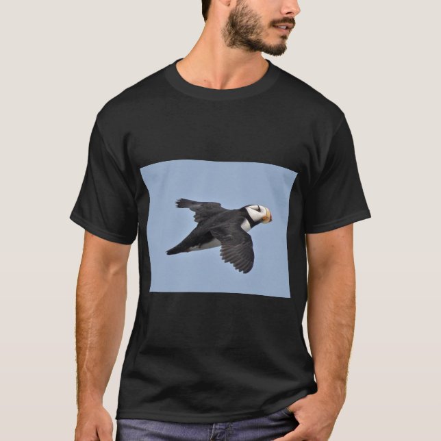 Men's Basic  T-Shirt of puffin (Front)