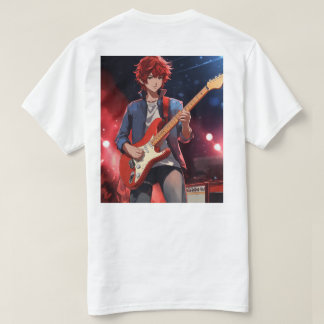 Men's Basic T-Shirt Printed Guitar 