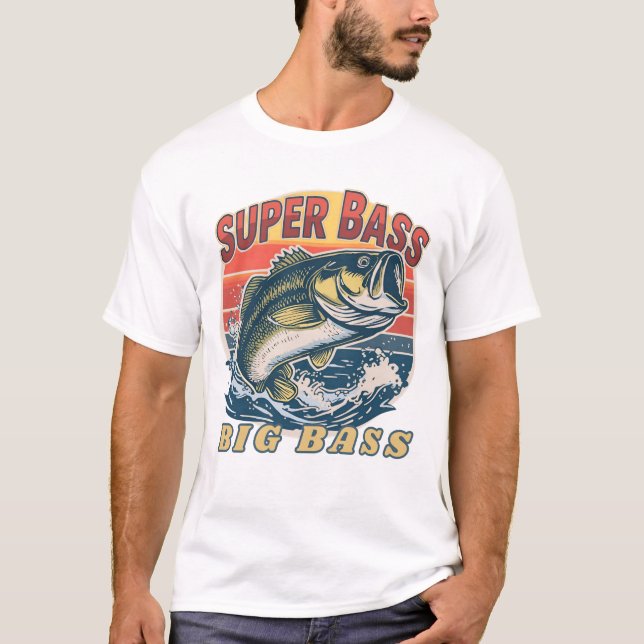 Men's Basic T-Shirt Super Bass Big Bass (Front)