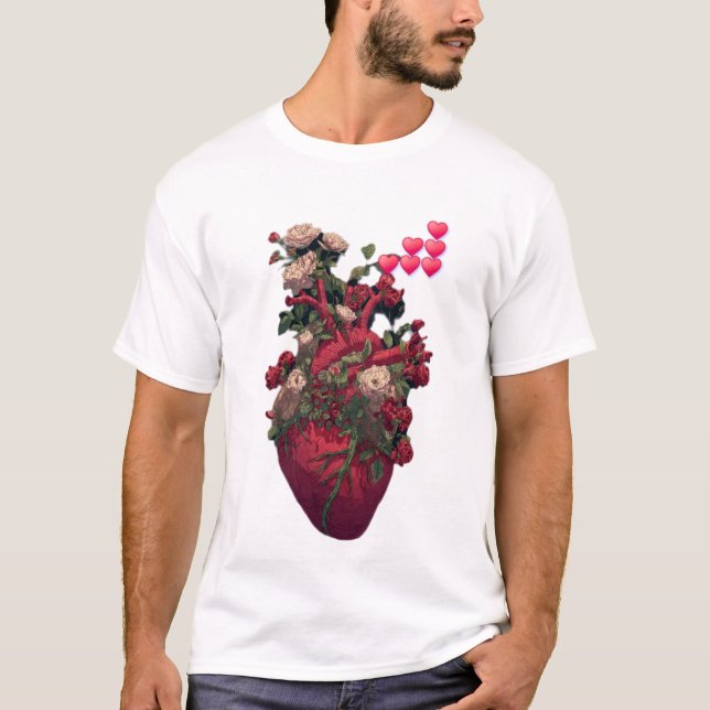 Men's Basic T-Shirt, the anatomy of love  T-Shirt (Front)