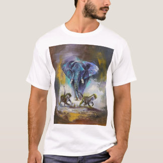 Men's Basic T-Shirt with Animals Design