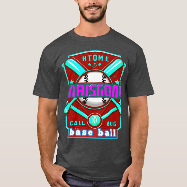 Men's Basic T-Shirt with Colourful Digital Design  (Front)