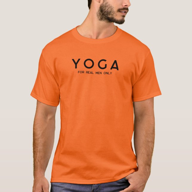 Men's Basic T-Shirt | Yoga for Real Men Only (Front)