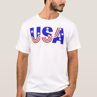 Men's Basic Tee - USA in Stars & Stripes