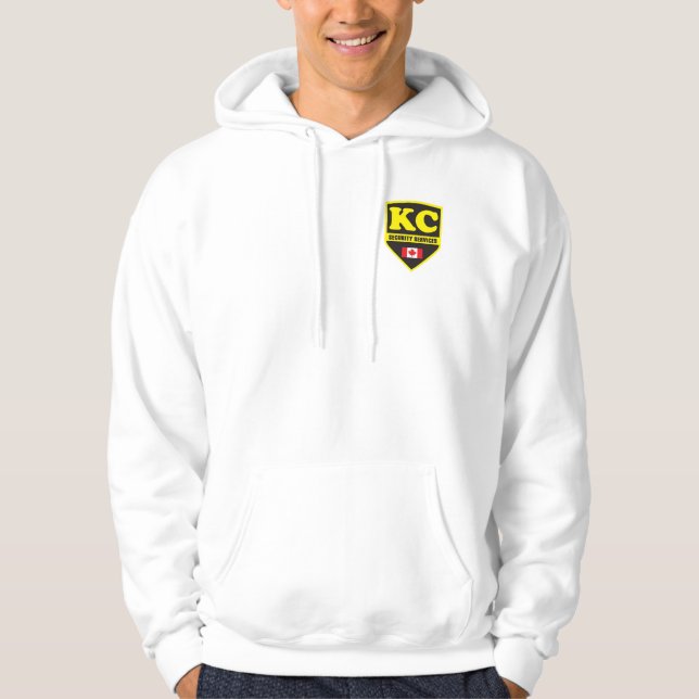 MEN'S BASIC WHITE HOODIE (Front)
