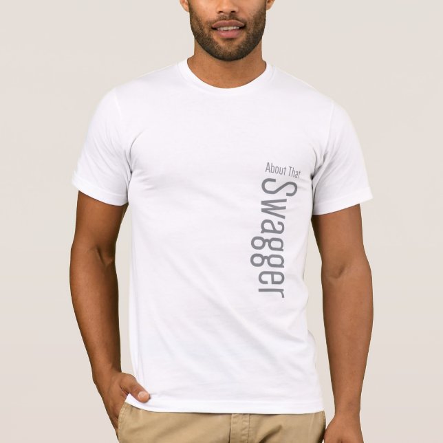 Men's basic white t-shirt (Front)