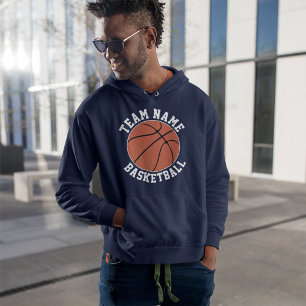 Men's Basketball Custom Team/Player/Jersey Number Hoodie