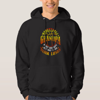 Mens Basketball Grandpa A Bit Grumpy Grandfather G Hoodie