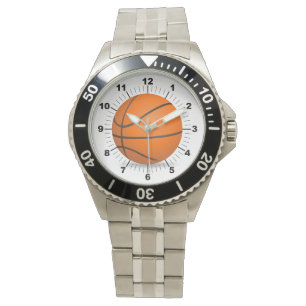 Men's Basketball Stainless Steel Bracelet Watch
