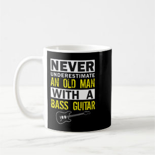 Mens Bass Player Musician Gift Father Grandfather Coffee Mug