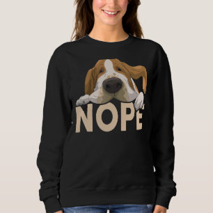 Mens Basset Hound Dad Nope Basset Hound Sweatshirt