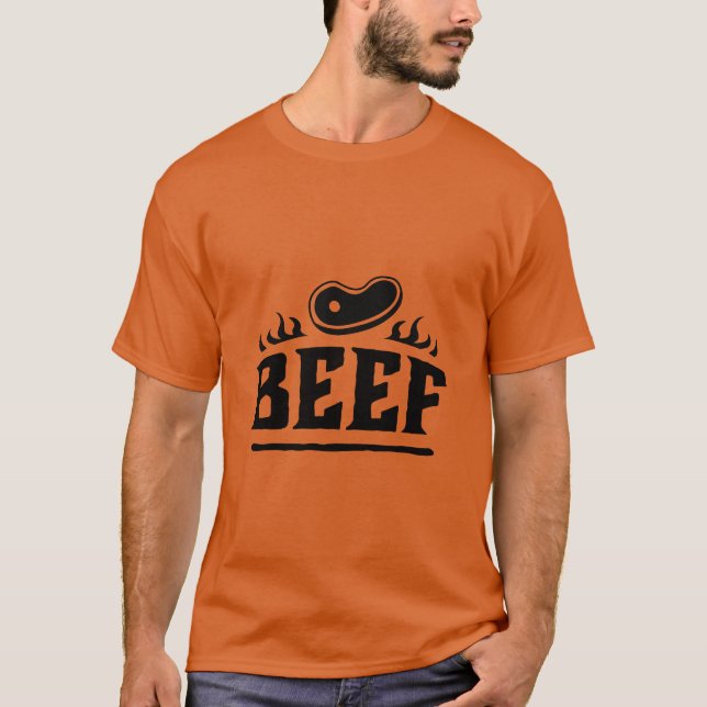 Men's BBQ Basic Dark T-Shirt (Front)